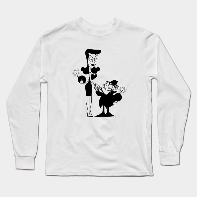 cartoon characters Long Sleeve T-Shirt by Travis Brown